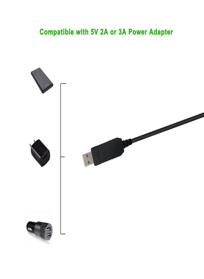 PDEEY USB Charger Cord Replacement for Alexa Echo Dot 3rd Gen, Dot 5th Generation, Dot 4th Gen Charger,(NOT for Echo 4th Gen) - 5V to 12V Set Up Charging Cable 3 FT - Image 4